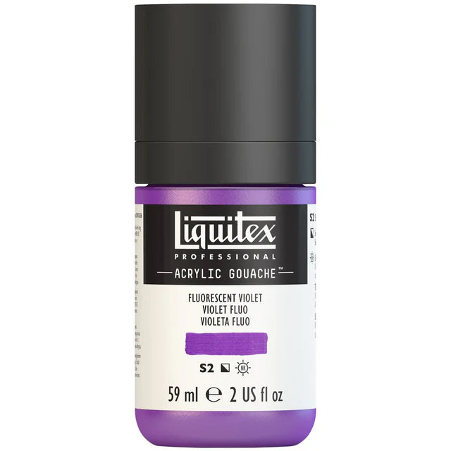 Fluro Violet Acrylic Gouache liquitex 59ml
