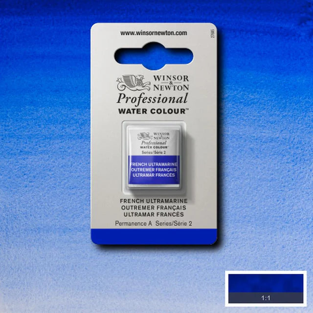 French Ultramarine S2 Winsor &amp; Newton 1/2 Pan