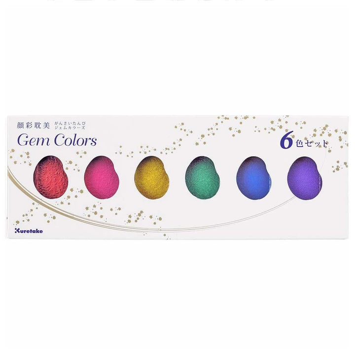 Kuretake Gem Colours W/C Set 6 Pans