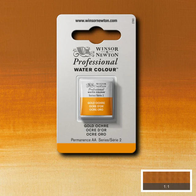 Gold Ochre S2 Winsor &amp; Newton 1/2 Pan