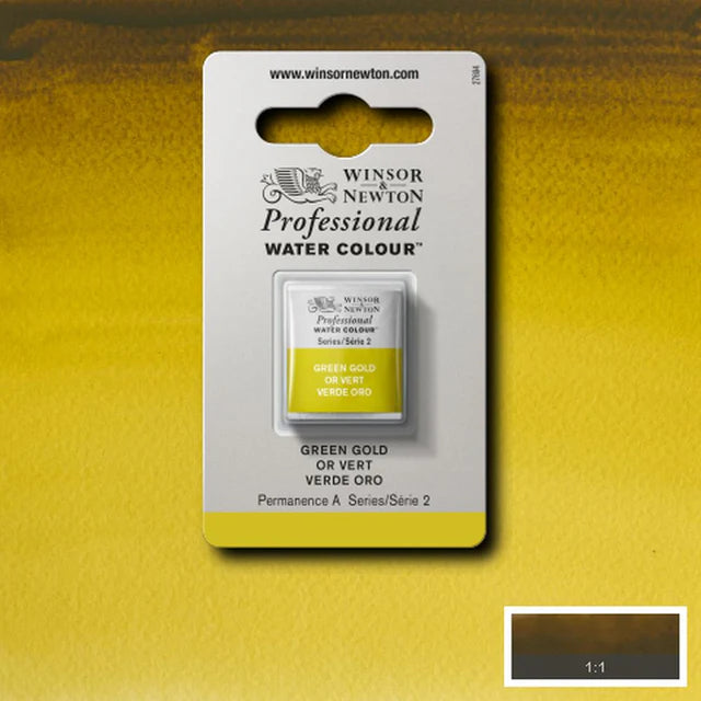 Green Gold S2 Winsor &amp; Newton 1/2 Pan