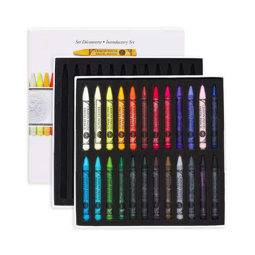 Sennelier Set of 24 Assorted Half Size Pencils + 12 Empty Slots