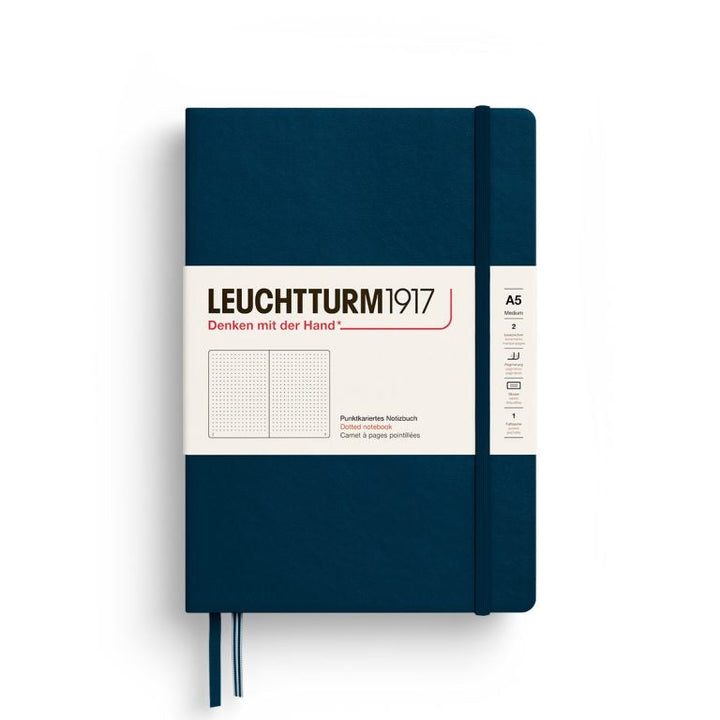 Leuchtturm Notebook HC Medium A5 251 p Dotted Deep Sea