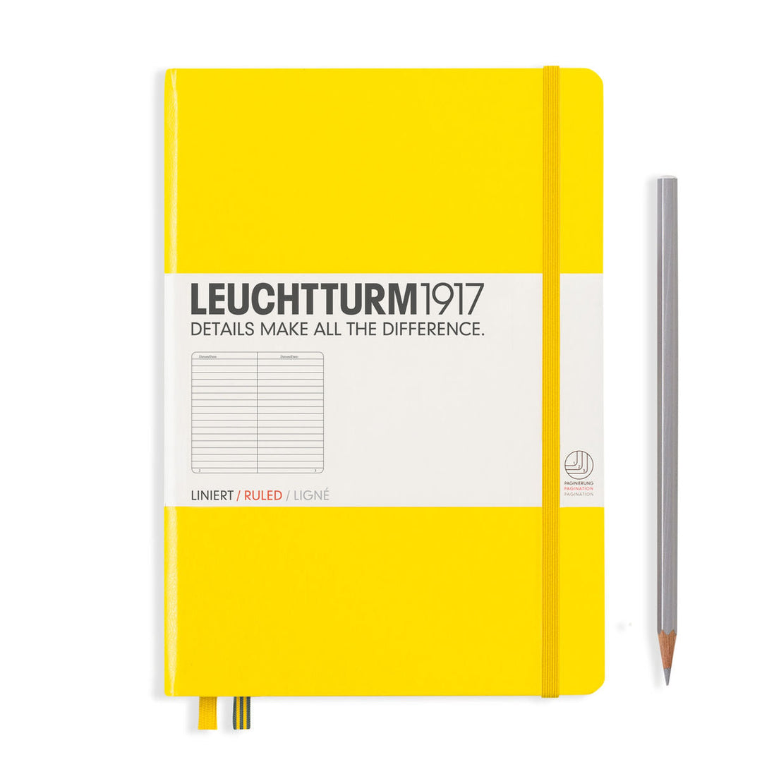Leuchtturm Notebook HC Medium A5 251p Ruled Lemon