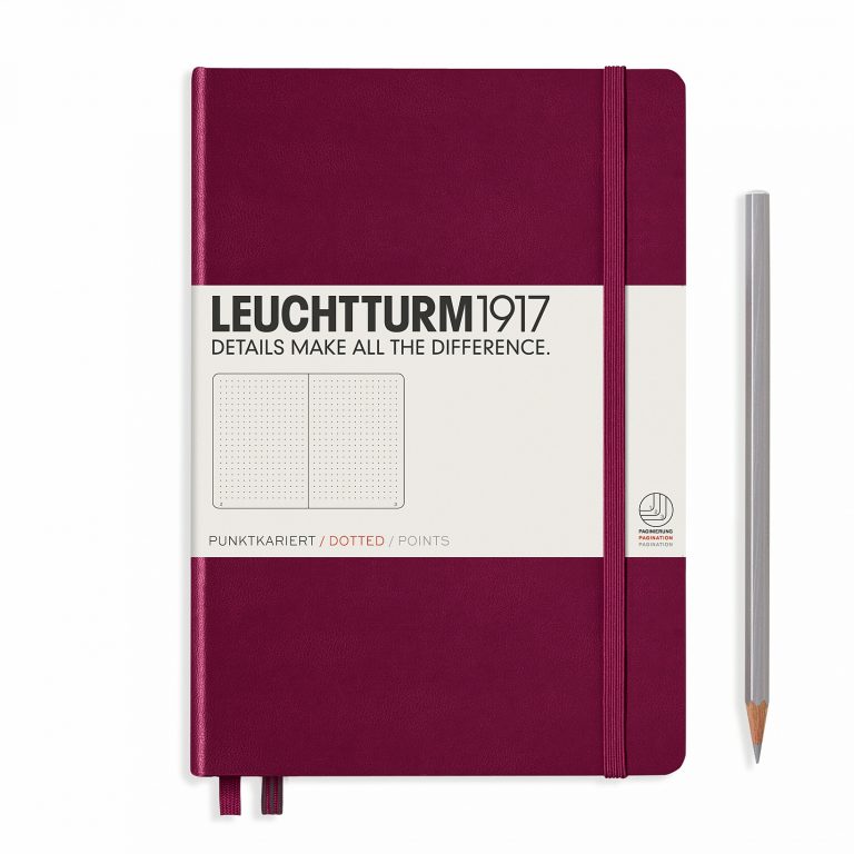 Leuchtturm Notebook HC Medium A5 251p Ruled Port Red