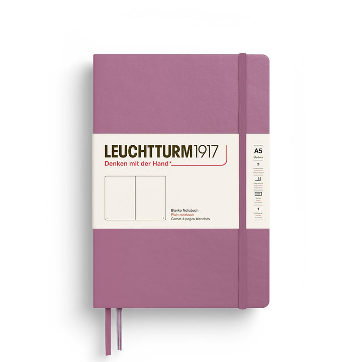 Leuchtturm Notebook HC Medium A5 251 p Plain Dusty Rose