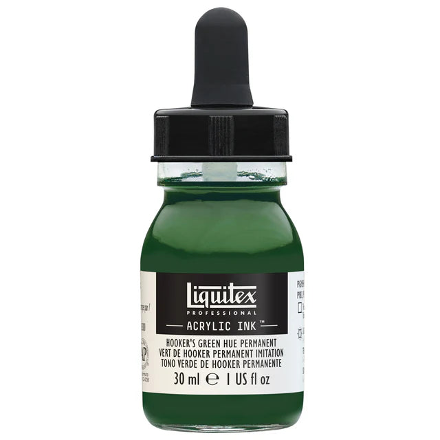 Hookers Green Hue Perm Liquitex Acrylic Ink 30ml