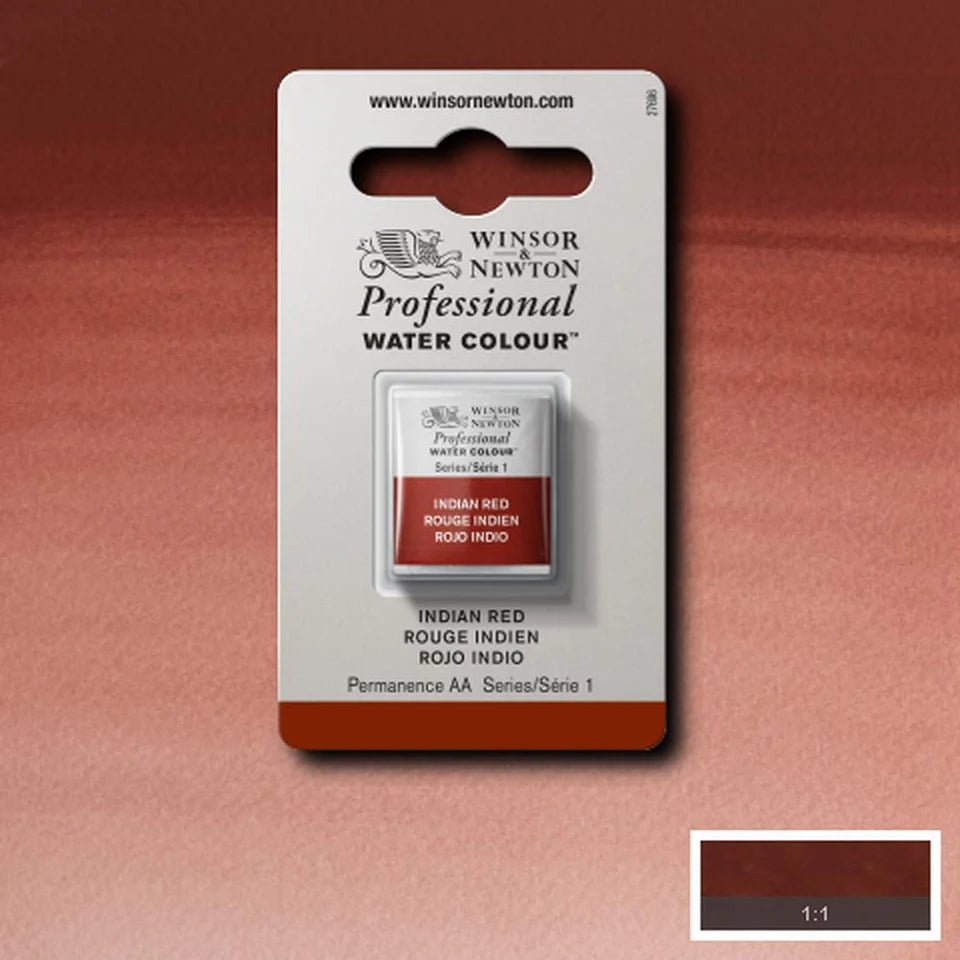 Indian Red S1 Winsor &amp; Newton 1/2 Pan