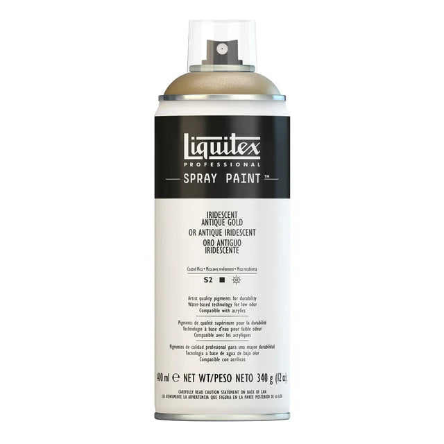 Iridescent Antique Gold Liquitex Spray Paint 400ml Can