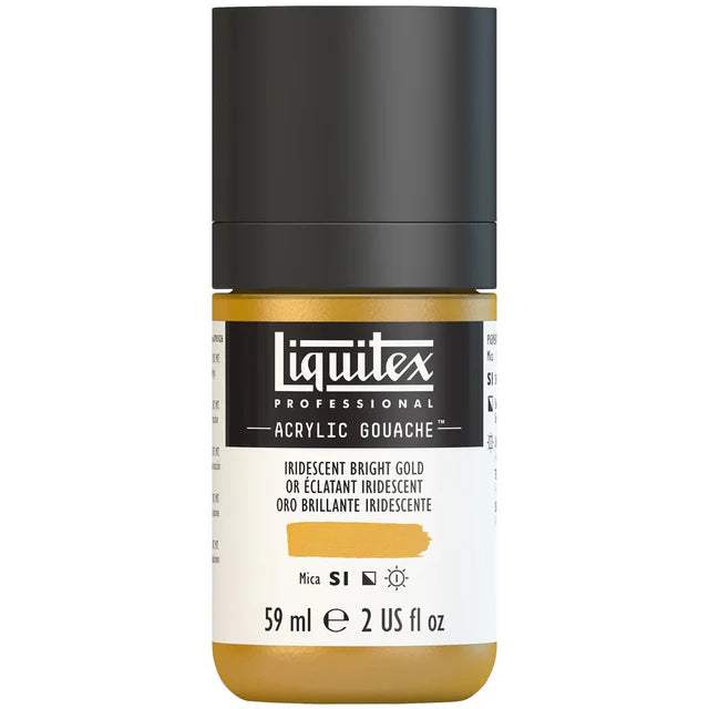 Irid Bright Gold Acrylic Gouache liquitex 59ml