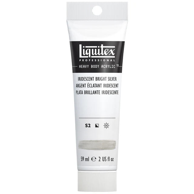 Iridescent Bright Silver 59ml Liquitex