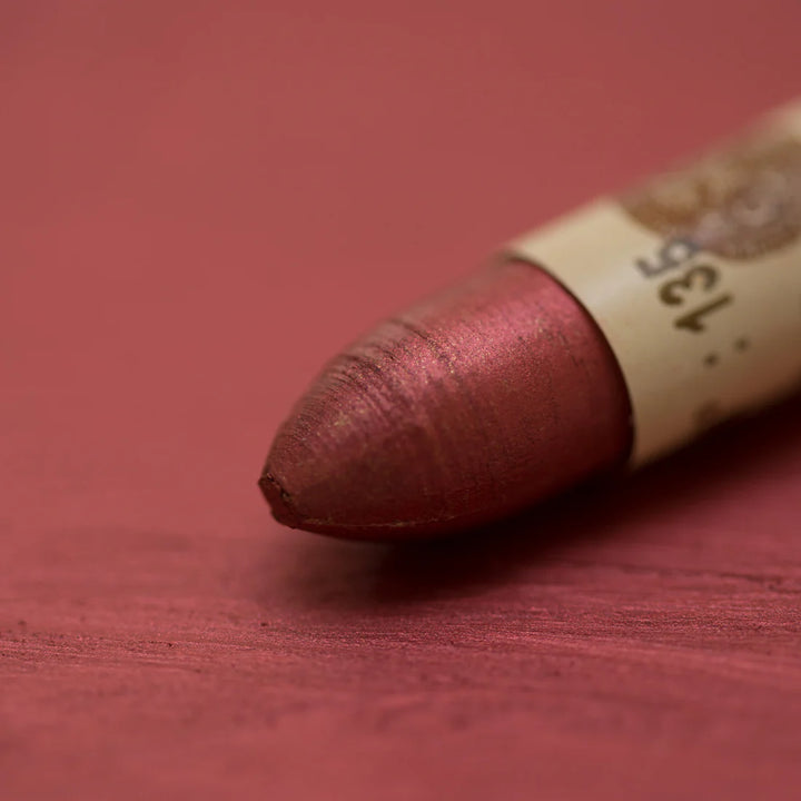 135 Reddish Brown Gold Sennelier Iridescent Oil Pastel