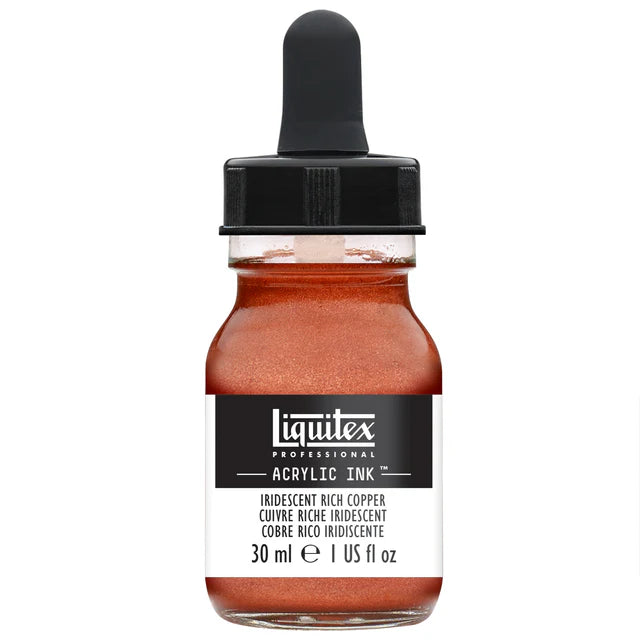 Iridescent Rich Copper Liquitex Acrylic Ink 30ml
