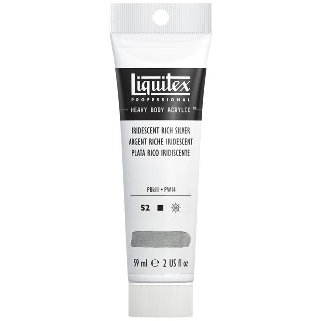 Iridescent Rich Silver 59ml Liquitex