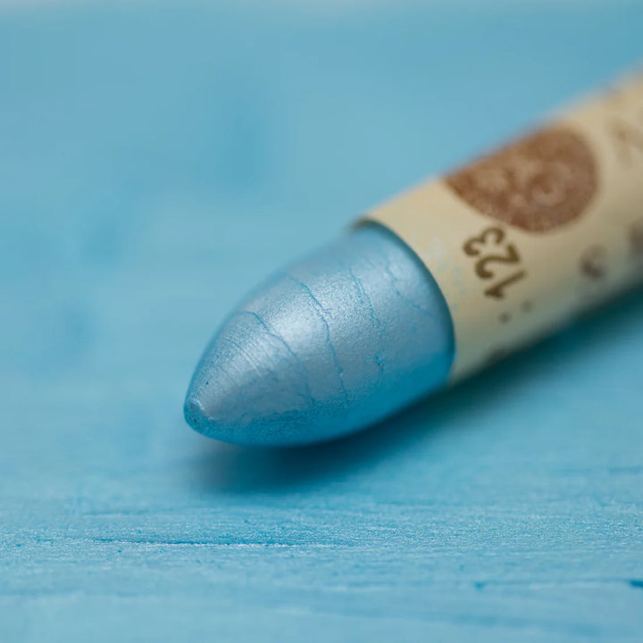 123 Transparent Blue Sennelier Iridescent Oil Pastel