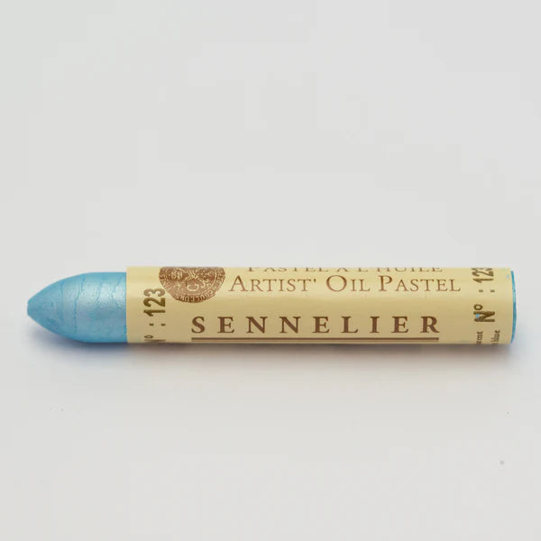 123 Transparent Blue Sennelier Iridescent Oil Pastel