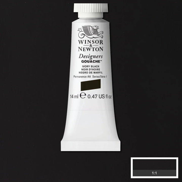 Ivory Black Designers Gouache WN 14ml
