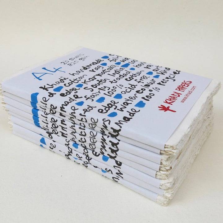 Khadi Handmade Paper 320gsm A4 pkt 20
