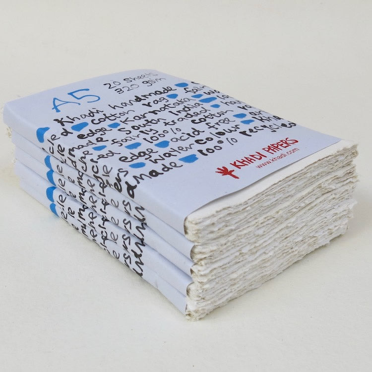 Khadi Handmade Paper 320gsm A5 pkt 20