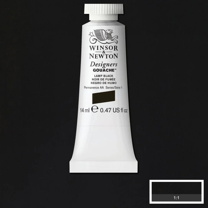Lamp Black Gouache WN 14ml