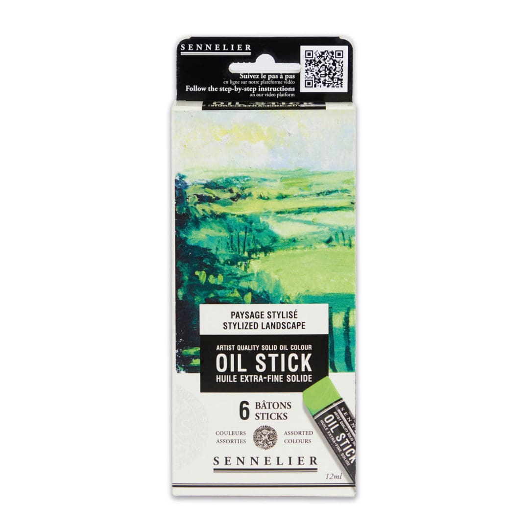 Sennelier mini oil sticks Set 6 - Stylized landscape