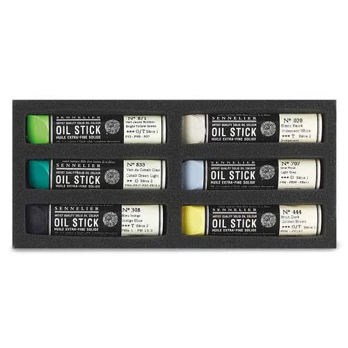 Sennelier mini oil sticks Set 6 - Stylized landscape