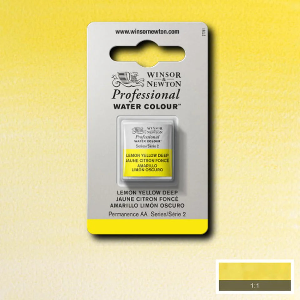 Lemon Yellow Deep S2 Winsor &amp; Newton 1/2 Pan