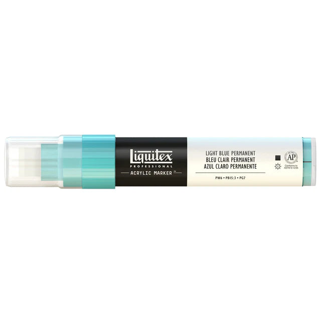 Light Blue Perm Liquitex Marker Wide 15mm