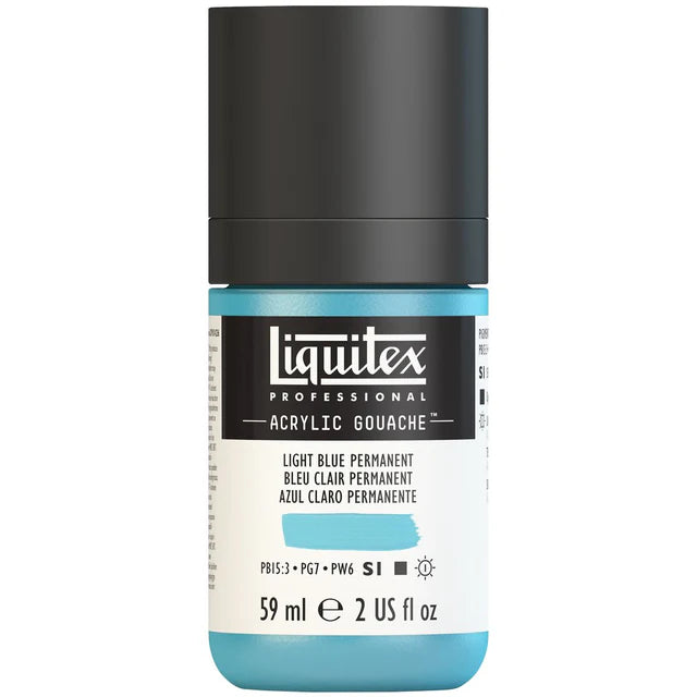 Lt Blue Perm Acrylic Gouache liquitex 59ml