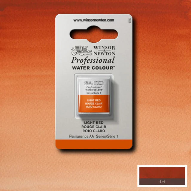 Light Red S1 Winsor &amp; Newton 1/2 Pan