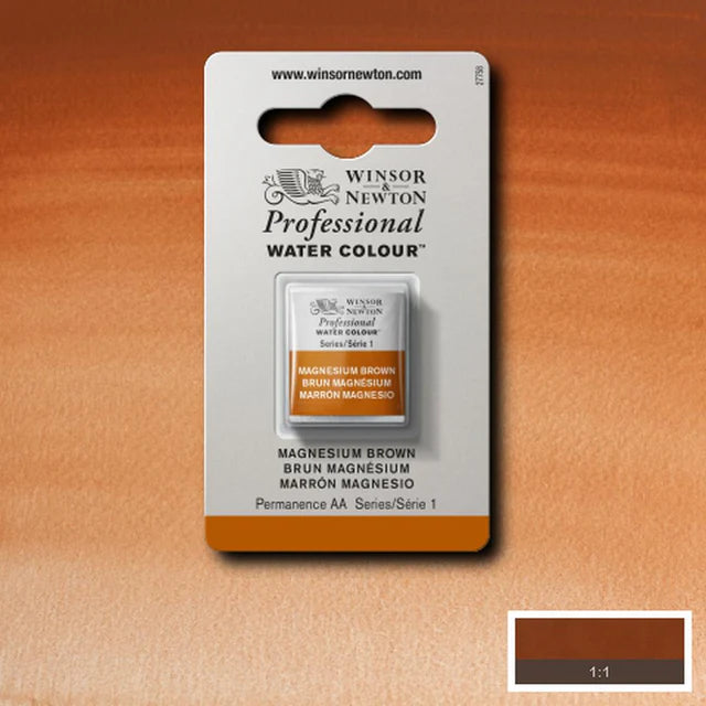 Magnesium Brown S1 Winsor &amp; Newton 1/2 Pan