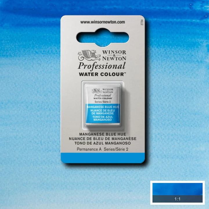 Manganese Blue Hue S2 Winsor &amp; Newton 1/2 Pan