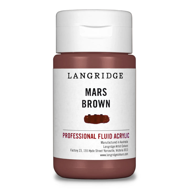 Mars Brown Langridge Fluid Acrylic 125ml