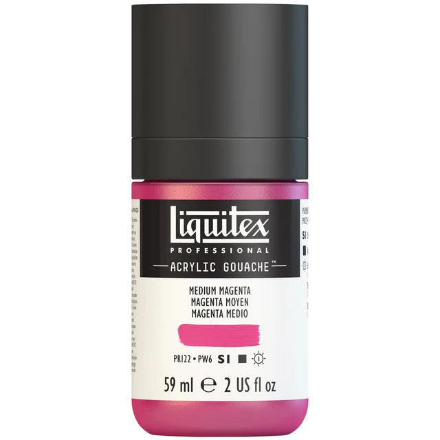 Medium Magenta Acrylic Gouache liquitex 59ml