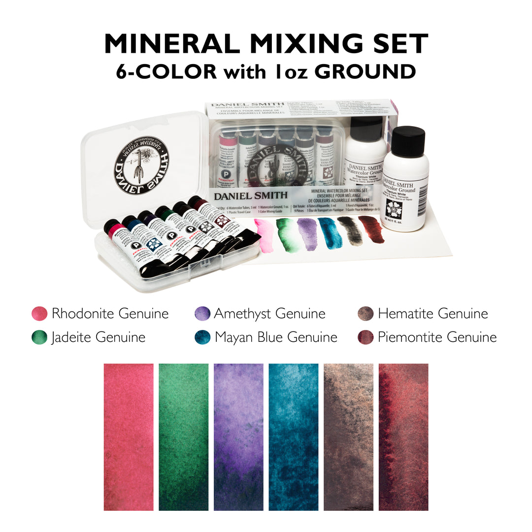 Minerals Mixing Set 6x 5ml Tubes with 1oz Ground
