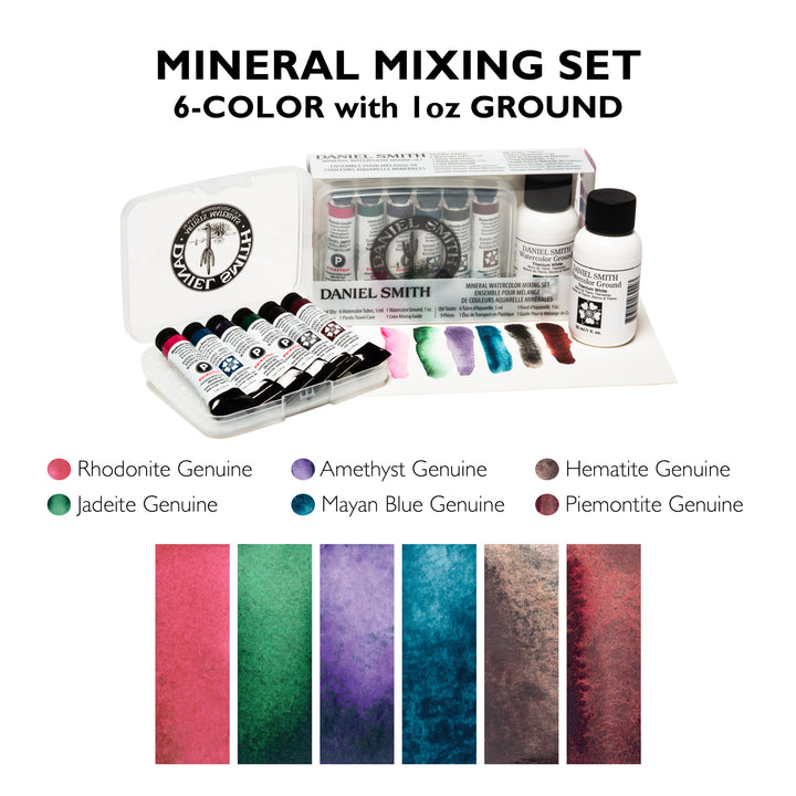 Minerals Mixing Set 6x 5ml Tubes with 1oz Ground