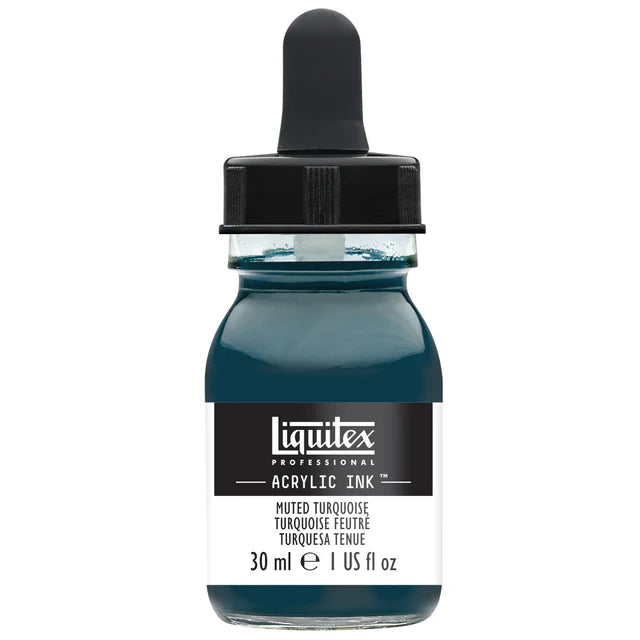 Muted Turquoise Liquitex Acrylic Ink 30ml