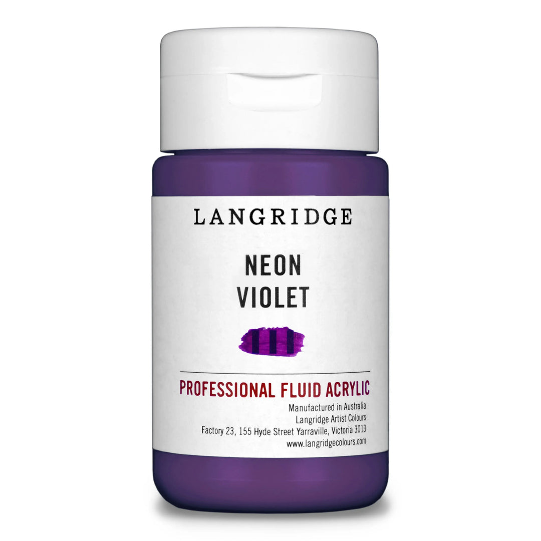 Neon Violet Langridge Fluid Acrylic 125ml