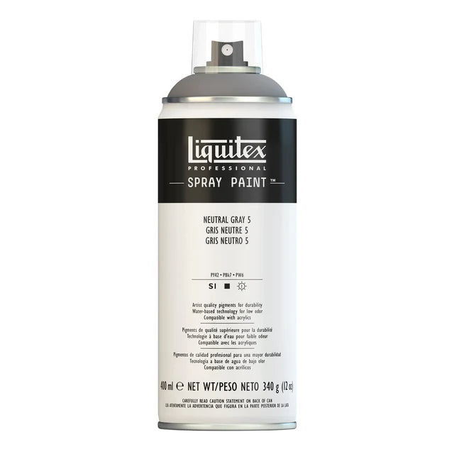 Neutral Grey 5 Liquitex Spray Paint 400ml Can