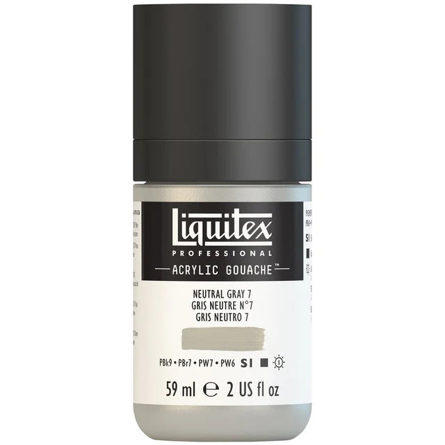 Neutral Grey 7 Acrylic Gouache liquitex 59ml