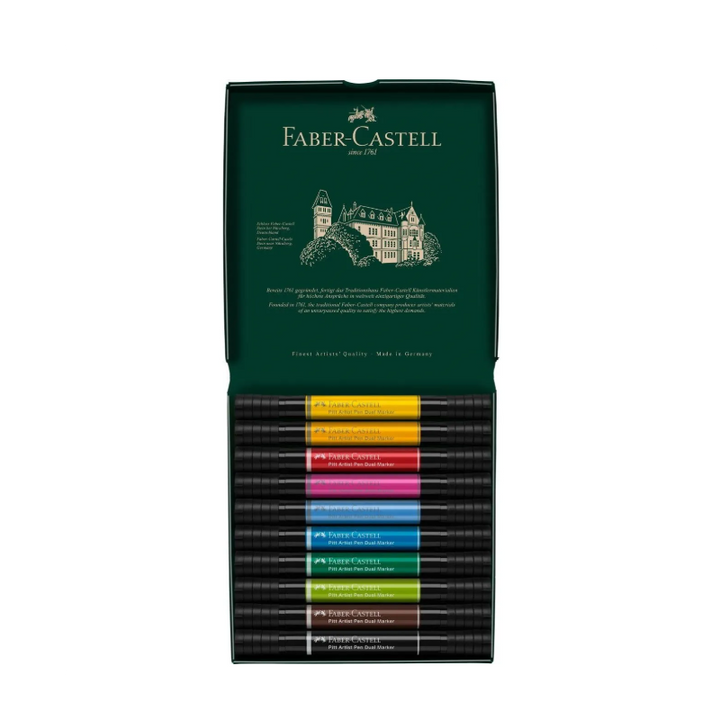 PITT Artist Pen Dual Marker wallet of 10