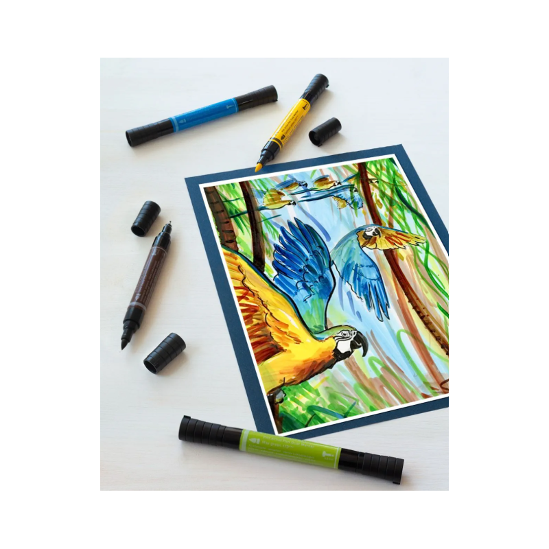 PITT Artist Pen Dual Marker wallet of 10