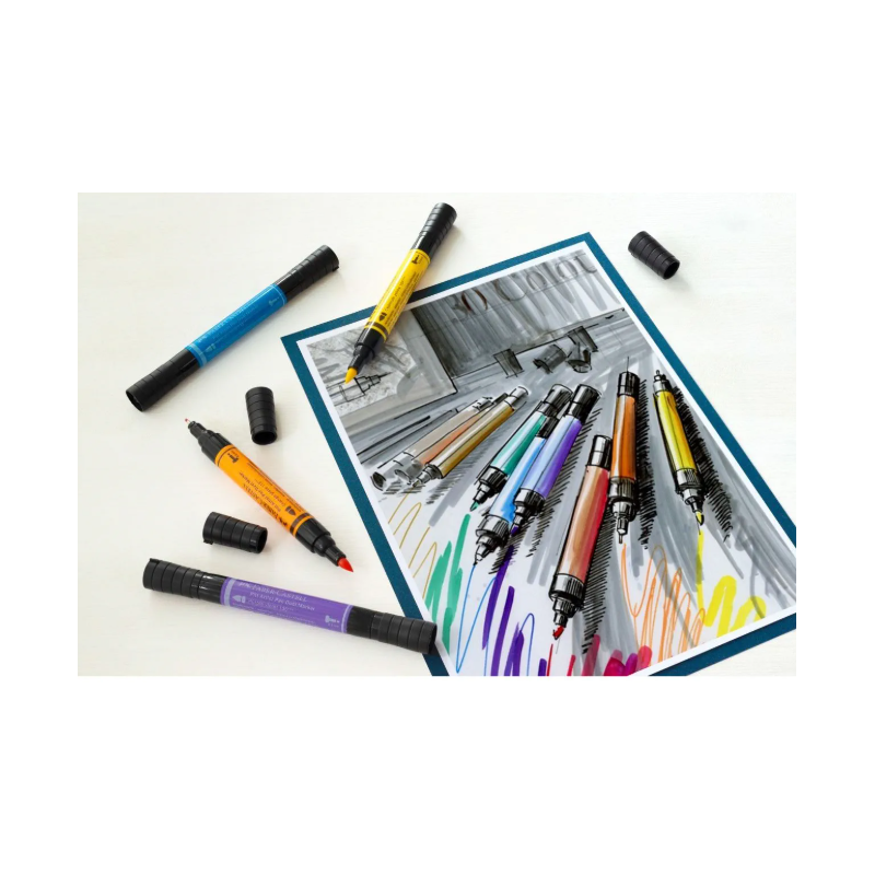 PITT Artist Pen Dual Marker wallet of 20