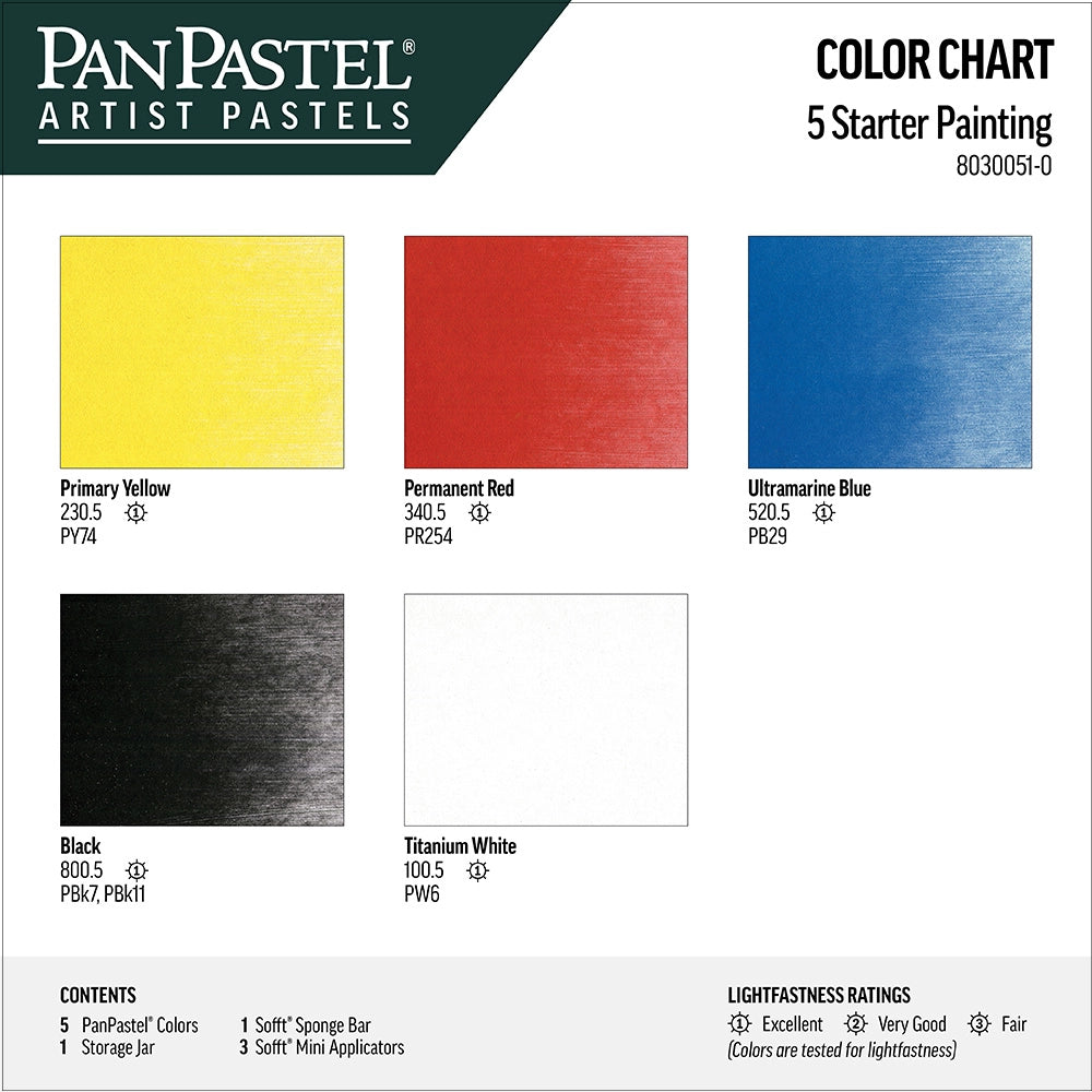 Painting Set Pan Pastel Set 5 Colours
