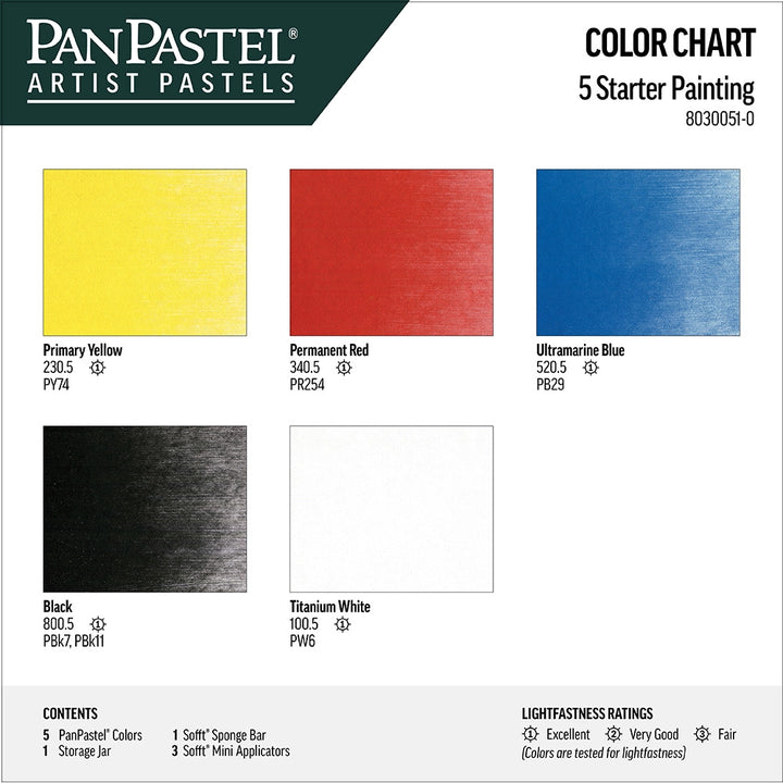 Painting Set Pan Pastel Set 5 Colours