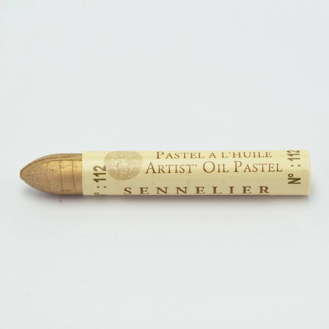112 Pale Gold Sennelier Iridescent Oil Pastel