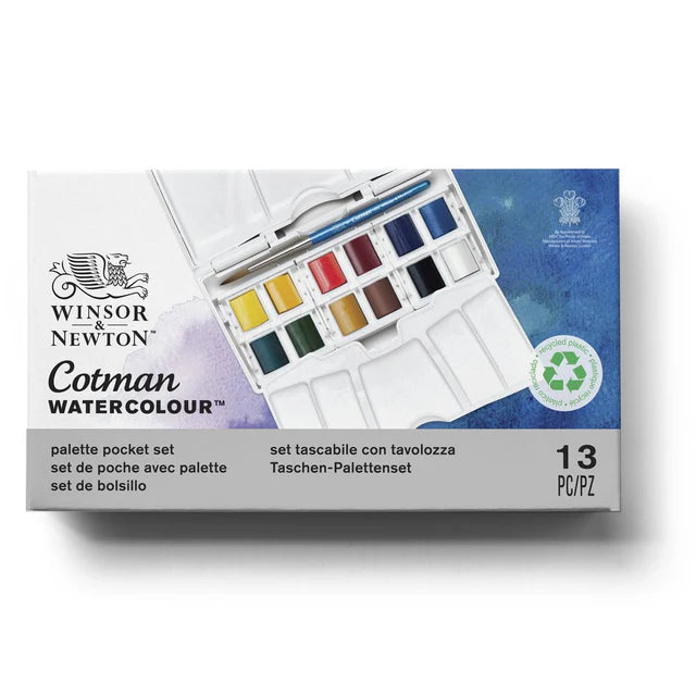 Cotman Palette Pocket Set 12 Half Pans