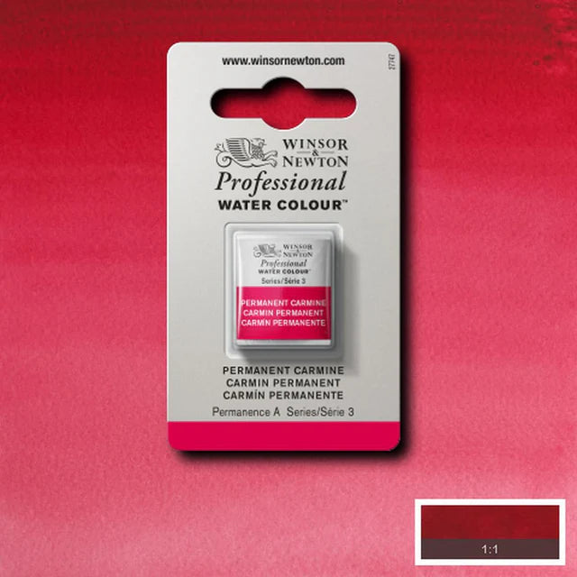 Permanent Carmine S3 Winsor &amp; Newton 1/2 Pan