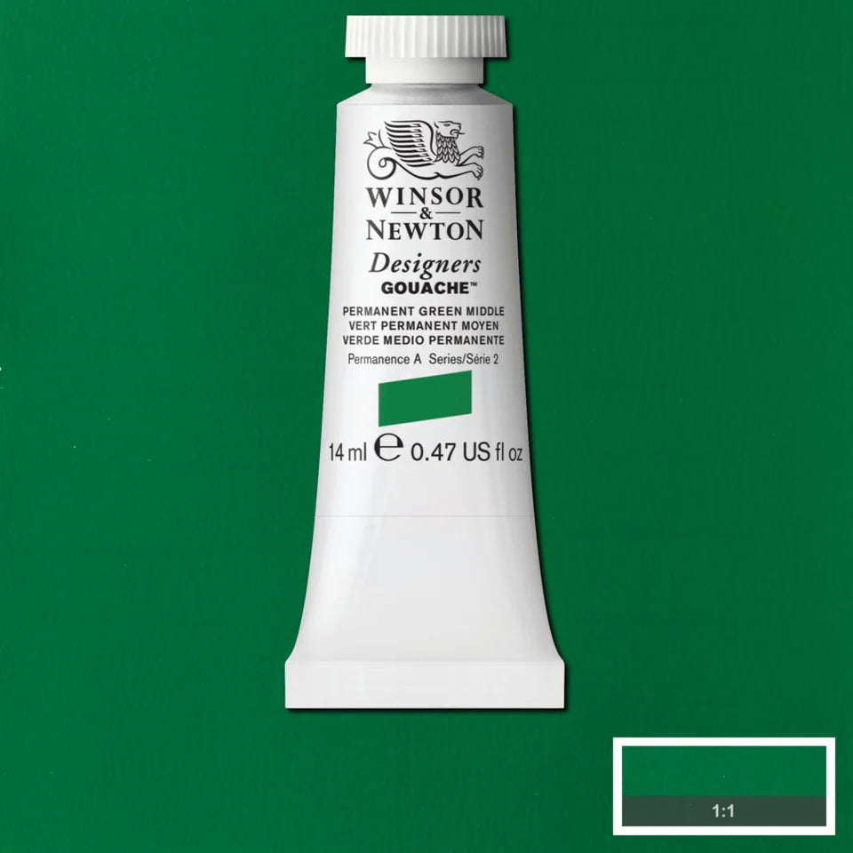 Perm Green Middle Gouache WN 14ml