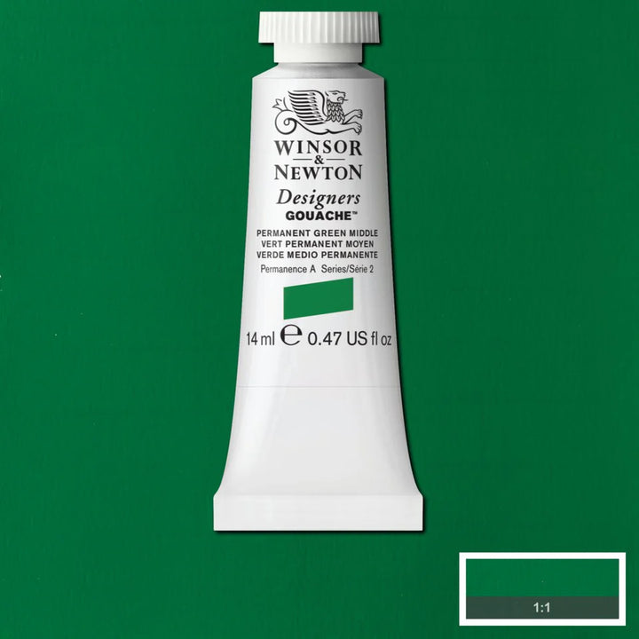 Perm Green Middle Gouache WN 14ml